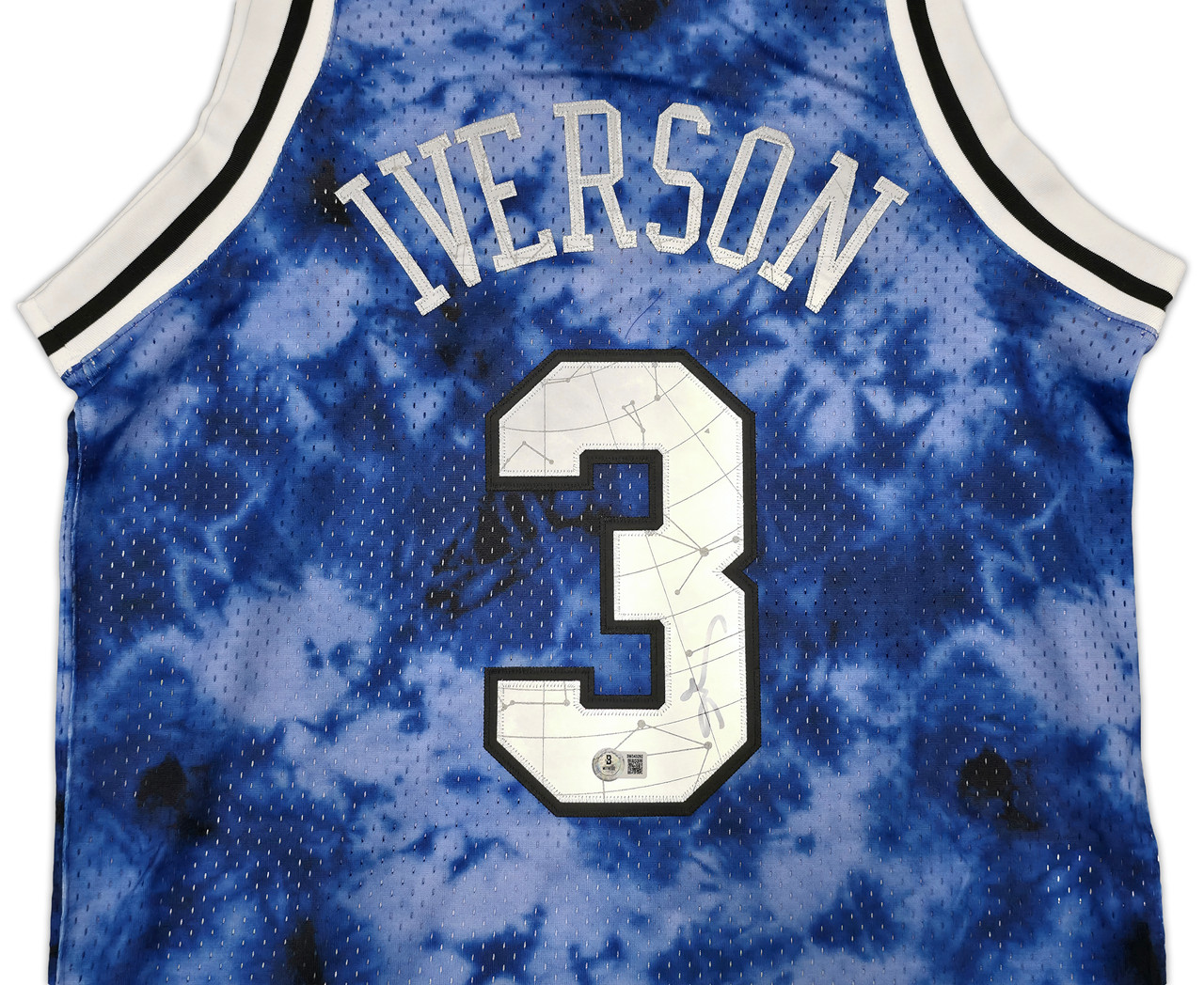 Philadelphia 76ers Allen Iverson Autographed Blue Authentic