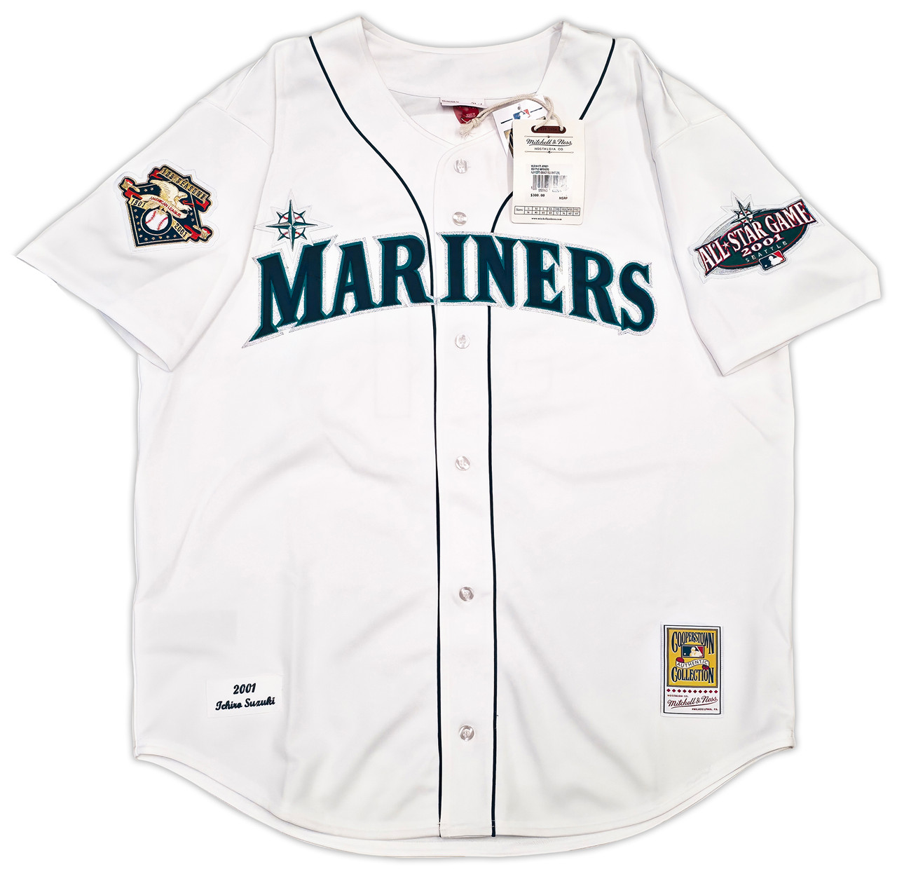 MARINERS Authentic Collection ユニフォーム L Seattle Mariners Ichiro Suzuki Autographed White Authentic