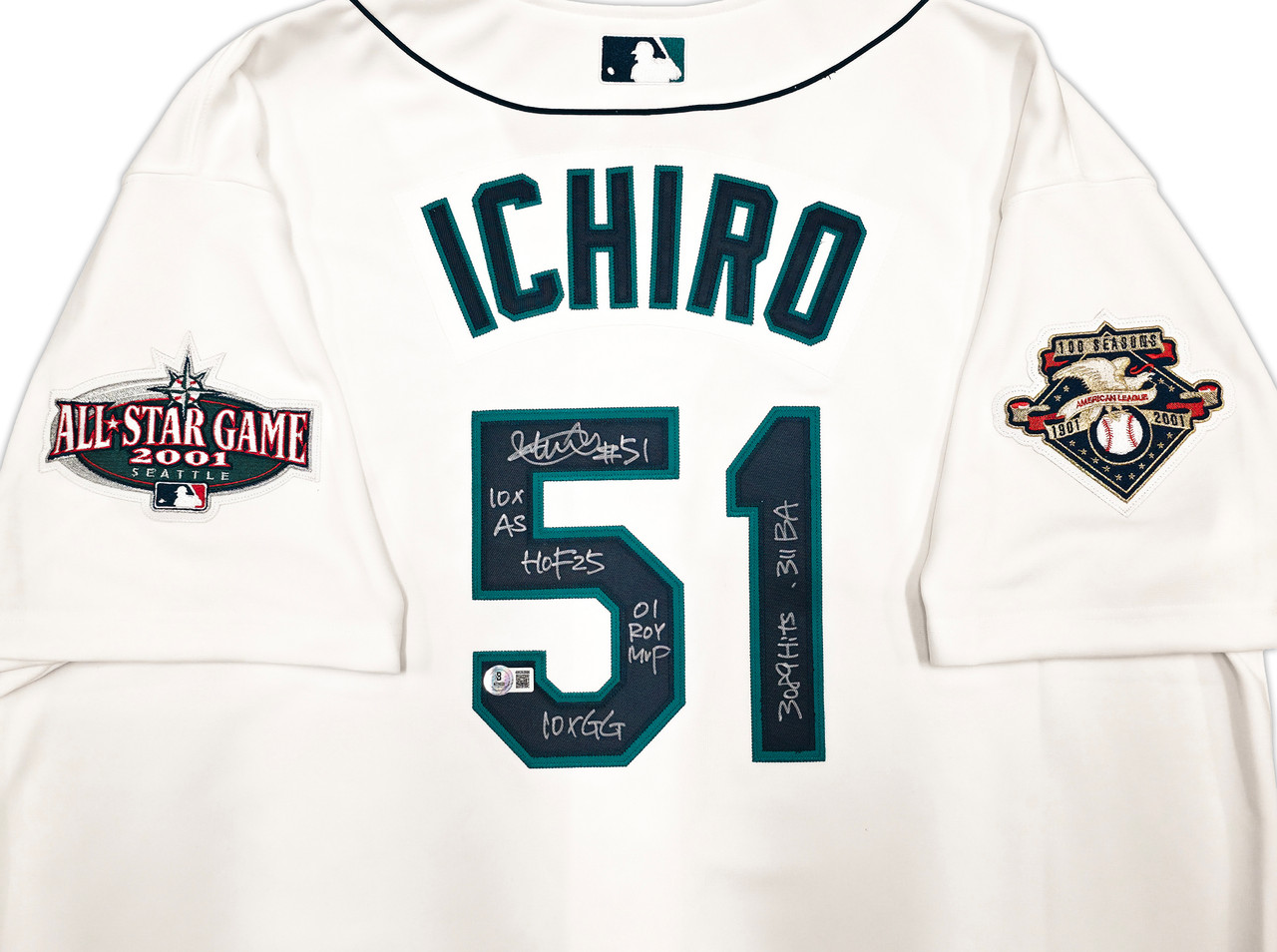 Seattle Mariners Ichiro Suzuki Autographed White Authentic