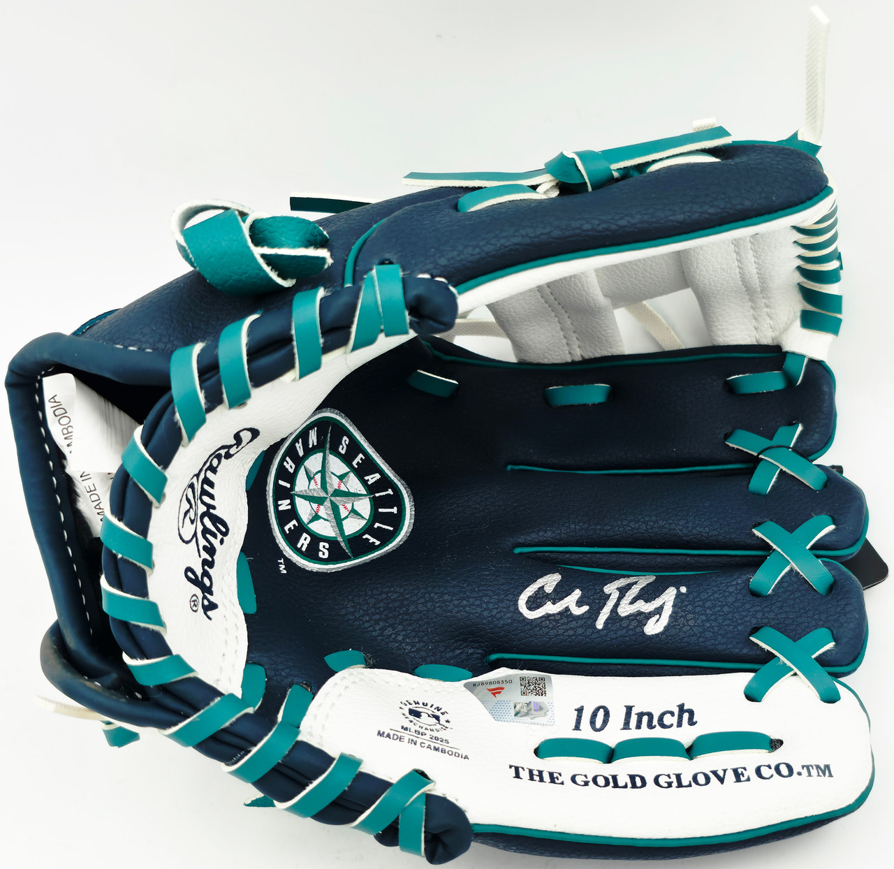 Cal Raleigh Autographed Rawlings Seattle Mariners Logo Mini