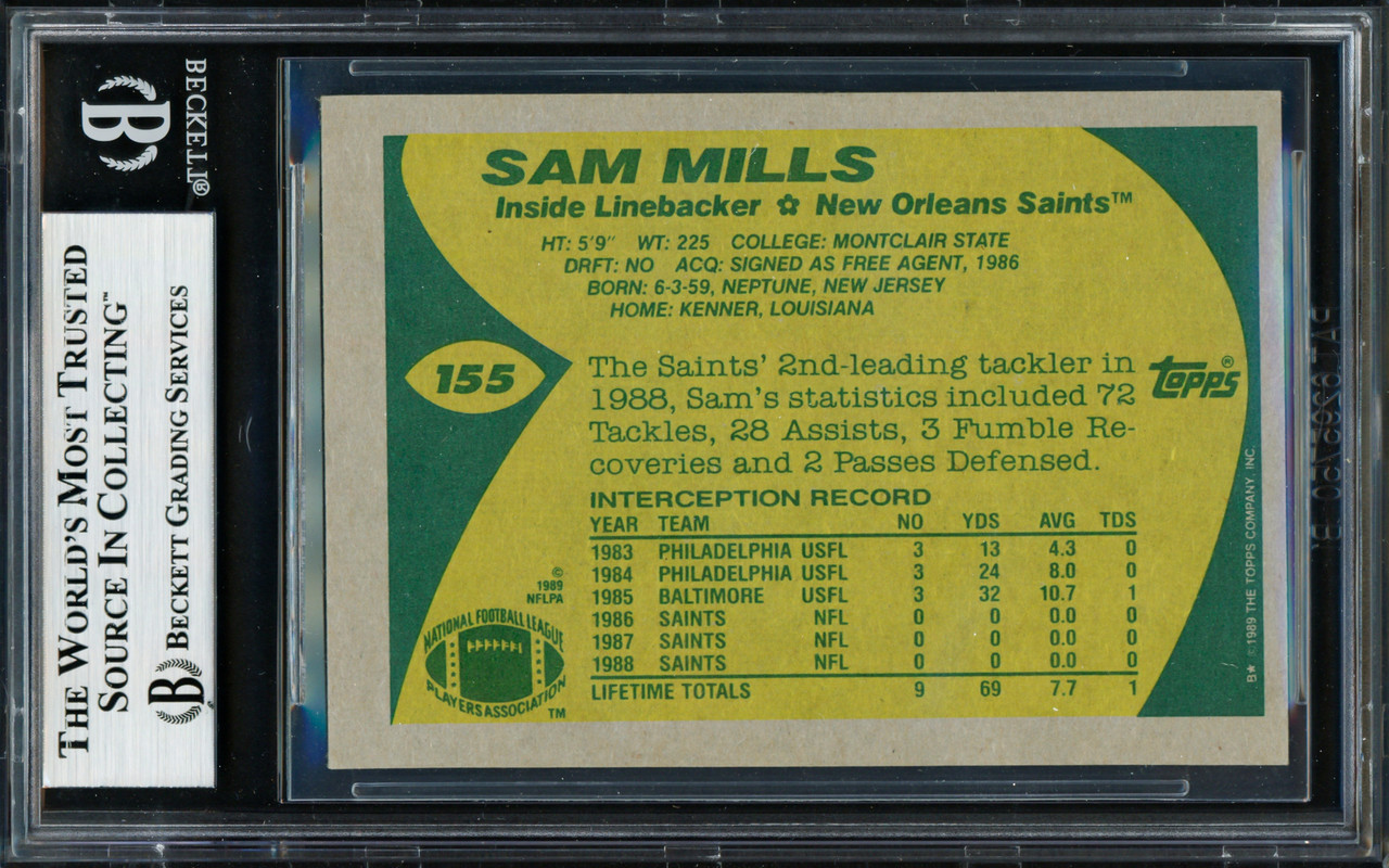 Fred Stolle US Open サイン入りカード Philadelphia Eagles Fred