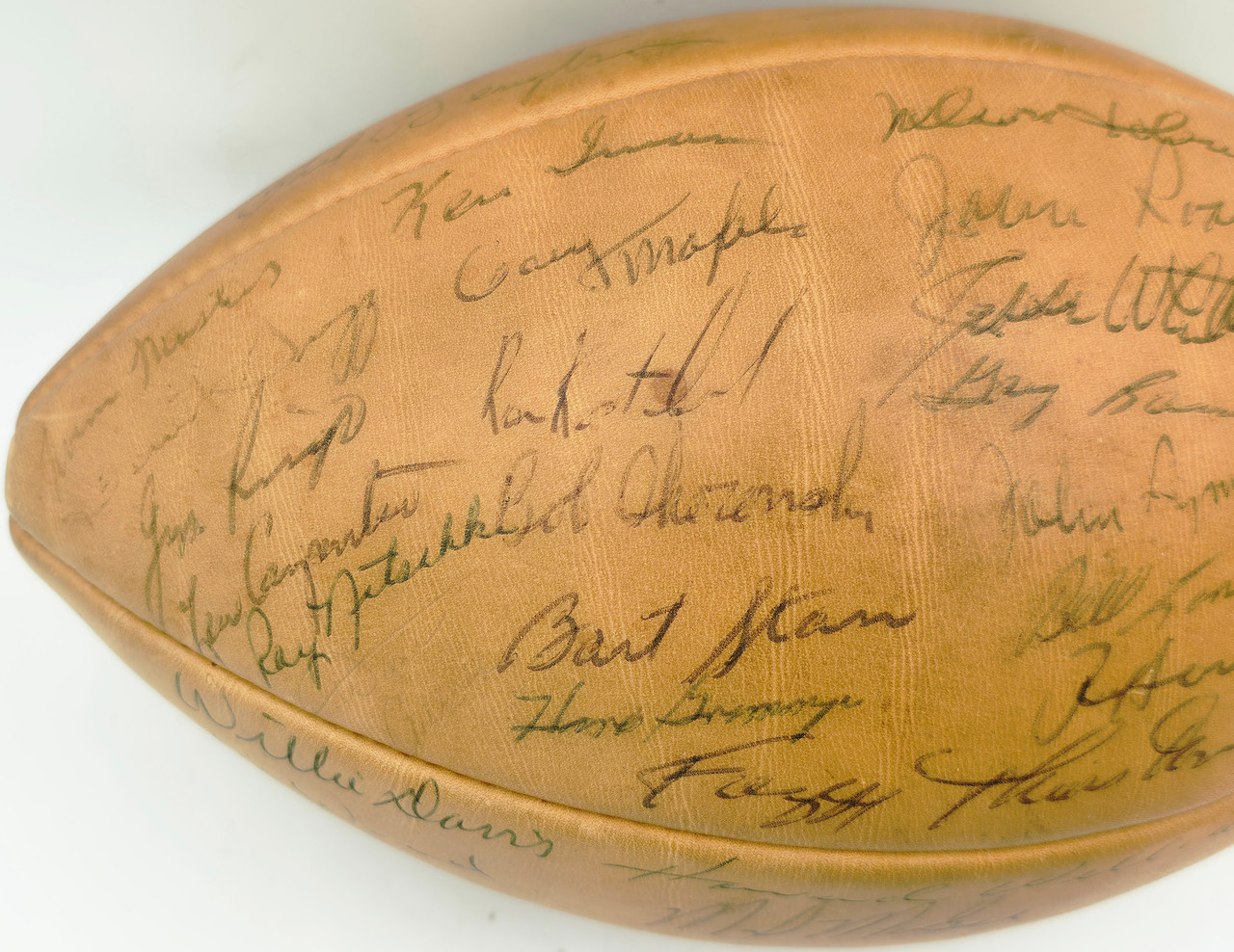 【超希少】NFL☆パッカーズ オールレザー 贅沢刺繍ロゴ　Lサイズ　ヴィンテージ 1962 Green Bay Packers NFL Champions Autographed Official NFL