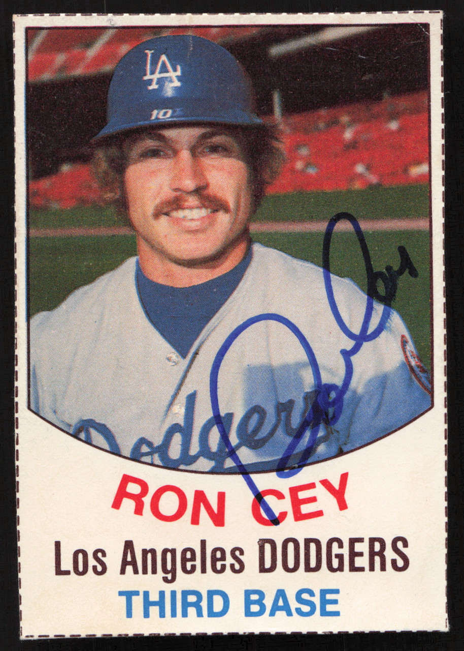 Ron Cey Rays Ron Cey Autographed 1977 Hostess Card #89 Los Angeles Dodgers SKU ...
