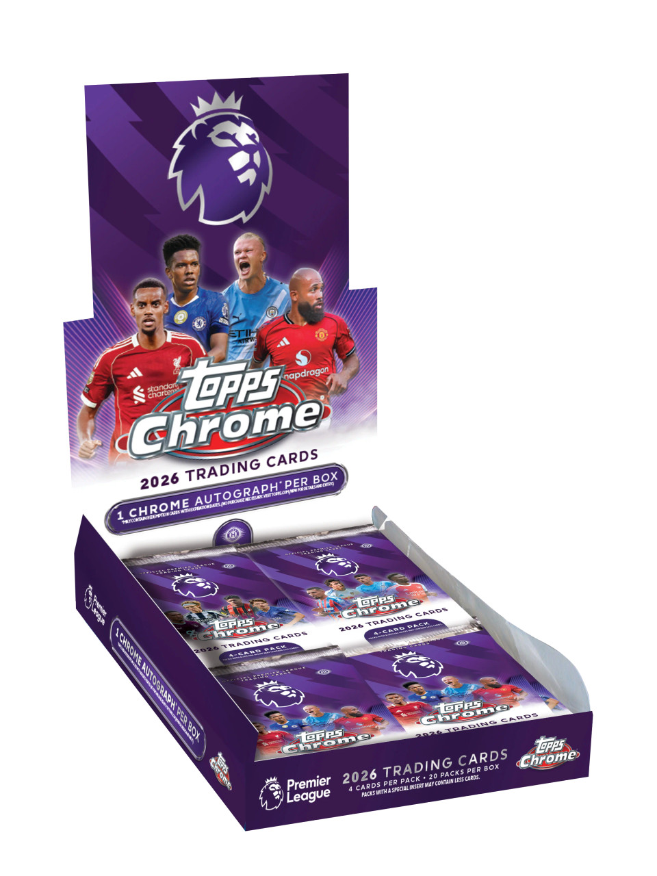 2026 Topps Chrome English Premier League Soccer Hobby Box Stock