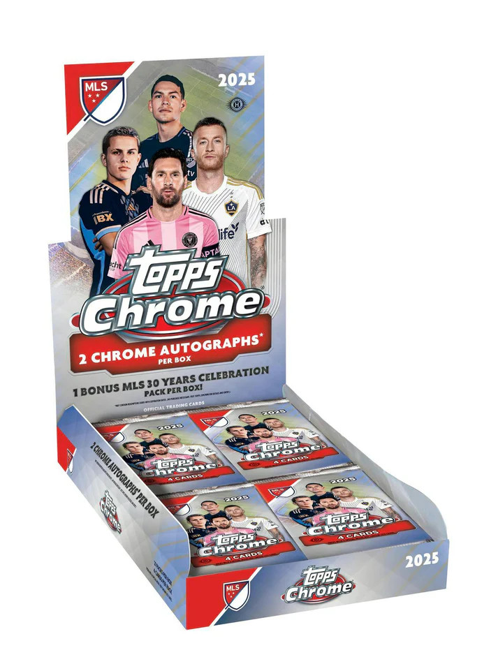 2025 Topps Chrome MLS Soccer Hobby Box Stock #260045 - Mill Creek
