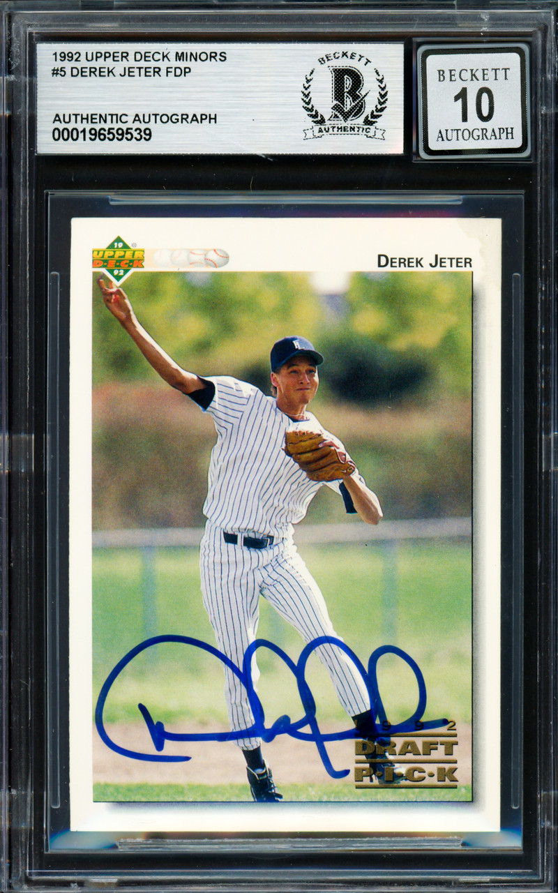graded derek jeter rookie card 1993 Upper Deck Top Prospect #449 RC BGS 6.5 – Baltimore Sports Cards Derek Jeter Rookie Card Guide,