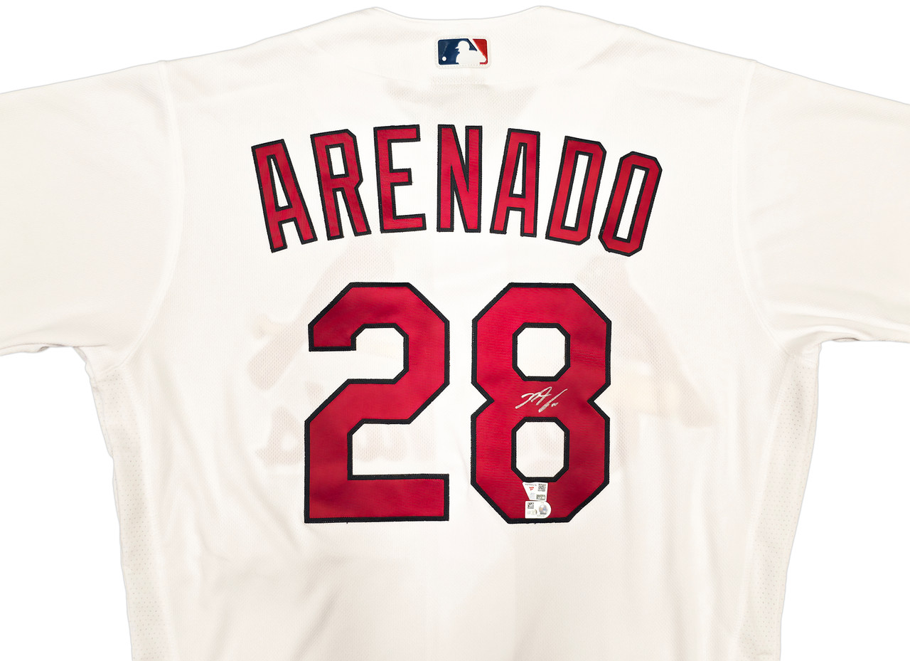 St. Louis Cardinals Nolan Arenado Autographed White Nike Authentic