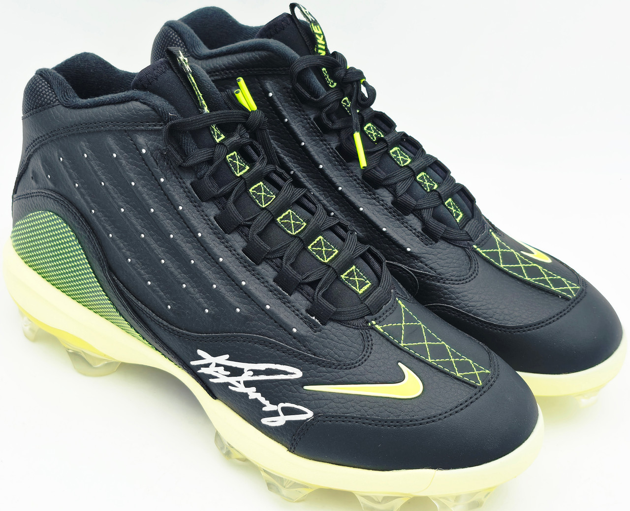 Ken Griffey Jr. Autographed Black Volt Nike 2 MCS Swingman Logo
