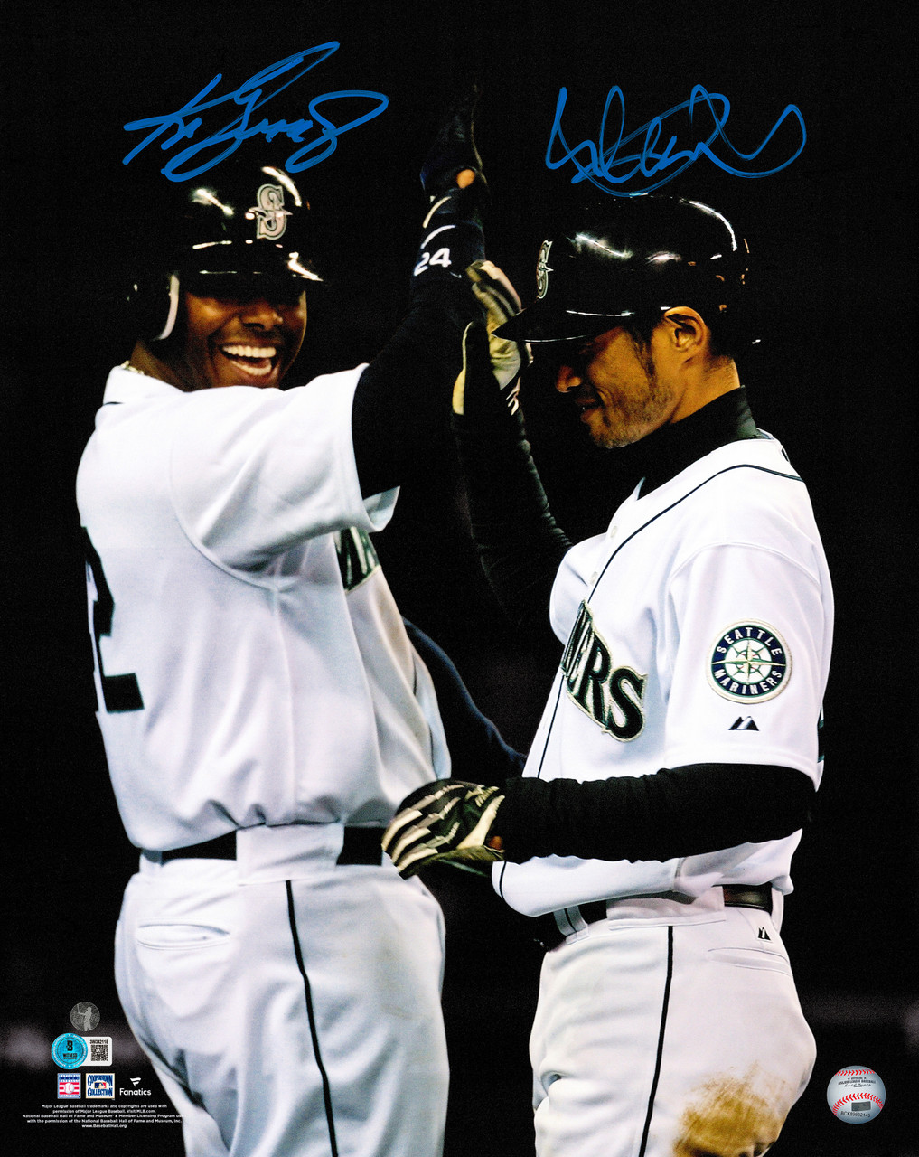 Ken Griffey Jr. & Ichiro Suzuki Autographed Framed 16x20 Photo