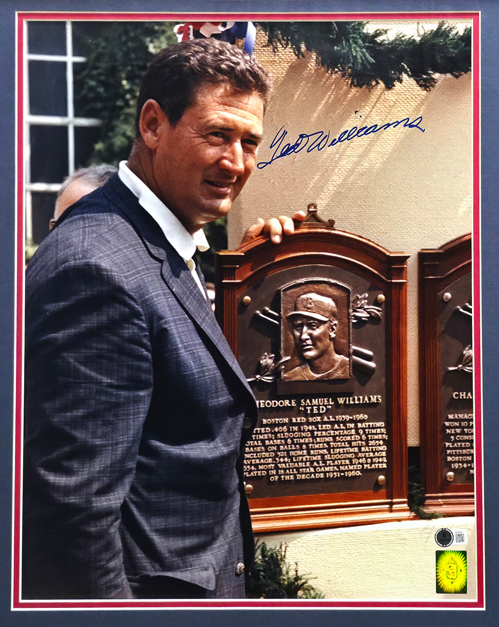 Ted Williams 殿堂・記念カタログ＆２セット　(直筆サイン入り) Ted Williams Autographed Framed 16x20 Photo Boston Red Sox