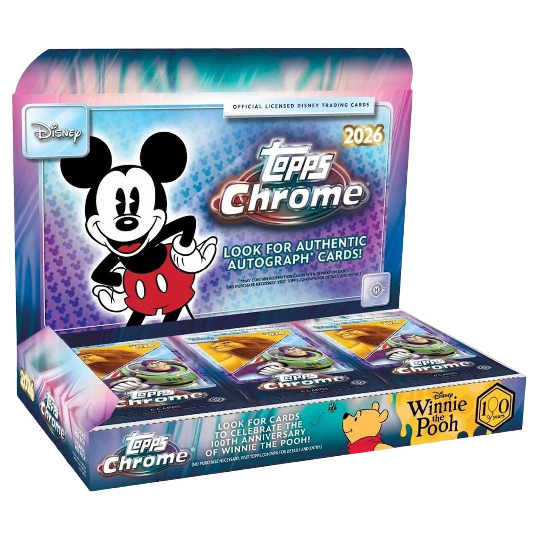 topps chrome disney flik フリック　99シリ 2026 Topps Disney Chrome Hobby Box - Mill Creek Sports