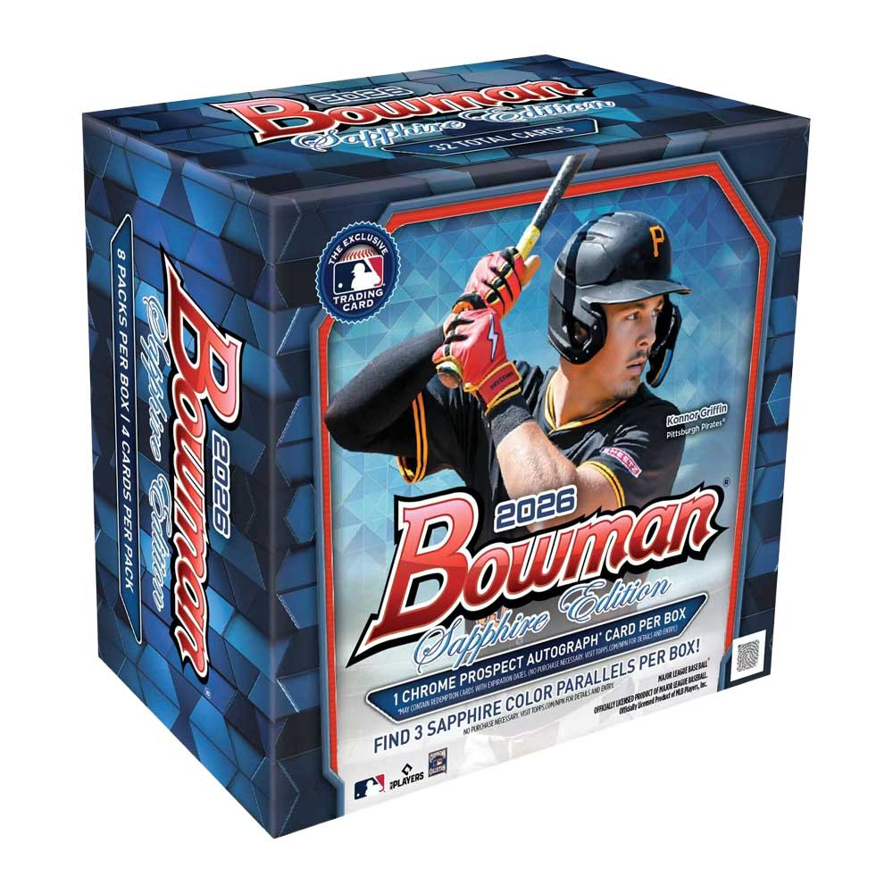 2026 Bowman Baseball Sapphire Edition Hobby Box - Mill Creek Sports