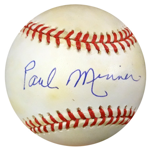 Paul Minner Autographed Official NL Baseball Brooklyn Dodgers PSA