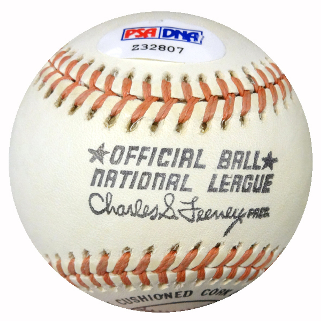 Hank Aaron Autographed Official NL Feeney Baseball Atlanta
