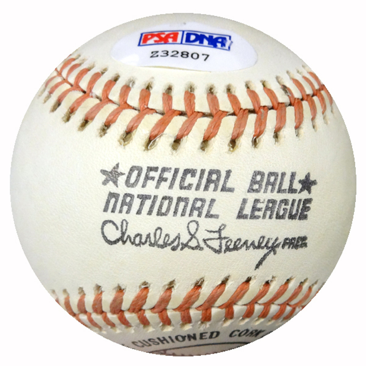 Hank Aaron Autographed Ball - Official National League PSA DNA COA