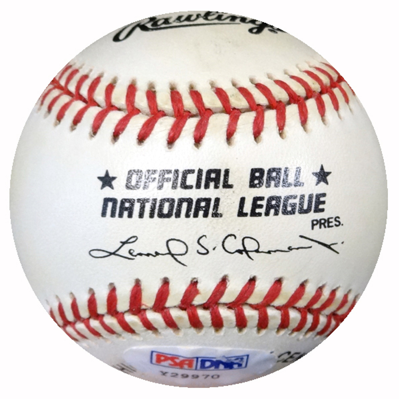 Nolan Ryan Autographed Official NL Baseball New York Mets, Houston Astros  To Steven, Best Wishes JSA #DD97517