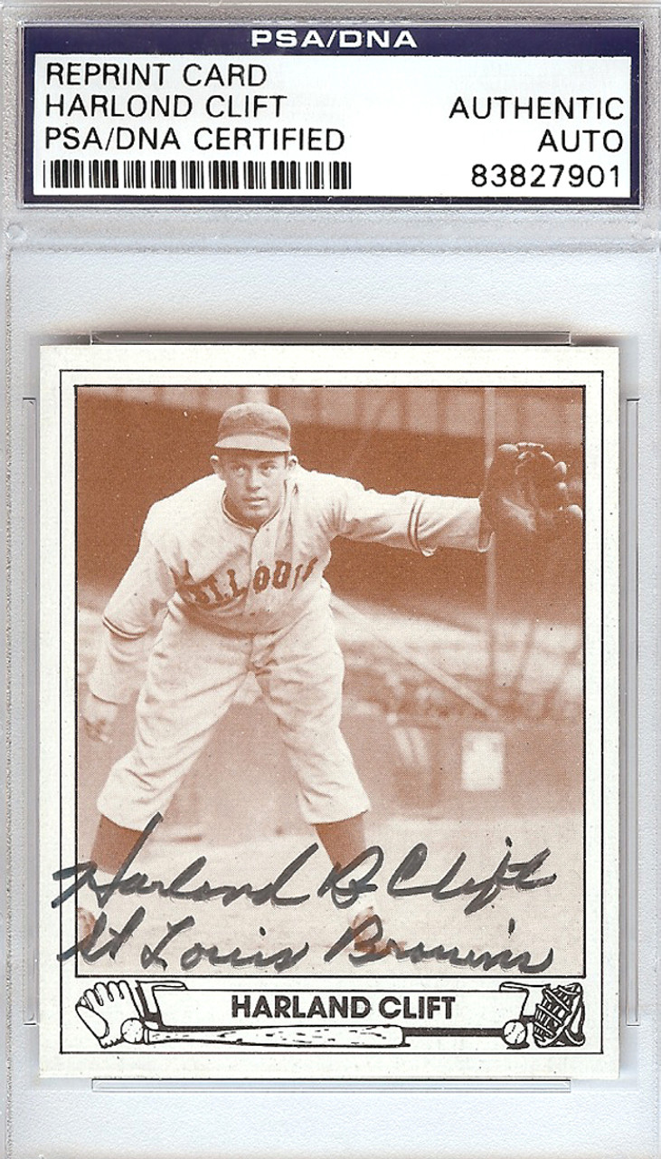 St. Louis Browns Autographed Trading Cards, Signed Browns Trading Cards