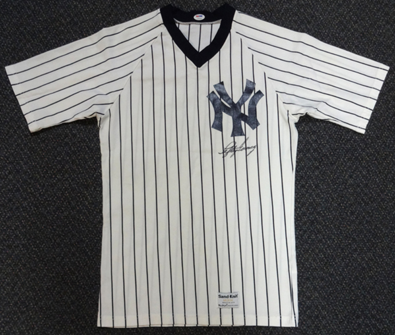 New York Yankees Lefty Gomez Autographed White Jersey PSA/DNA #V09459