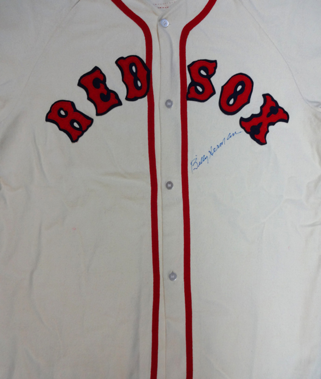 Boston Red Sox Rick Ferrell Autographed White Jersey HOF 1984 PSA/DNA  #V11327 - Mill Creek Sports