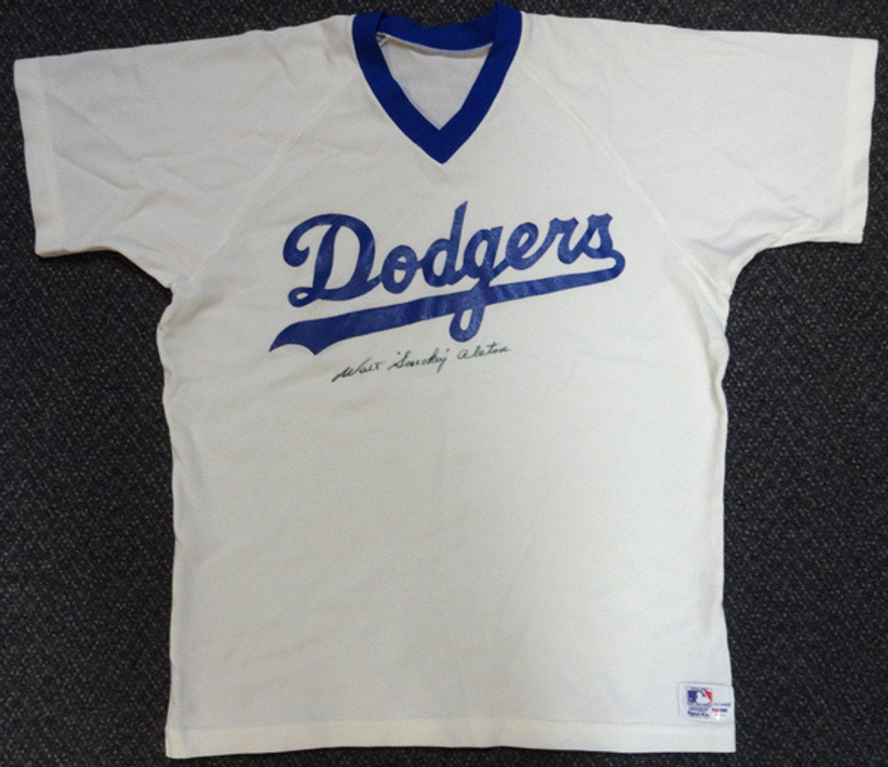 Animal Wordmark LA Dodgers Replica Jersey in Silver Grey - Glue Store