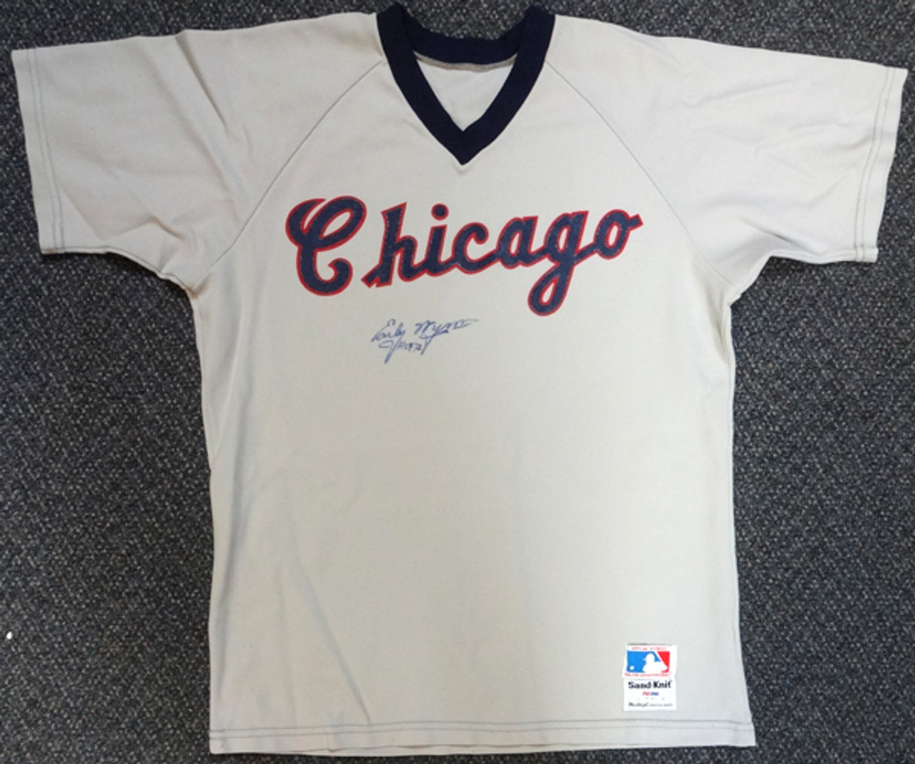 Chicago White Sox Sand Knit Authentic Baseball Jersey