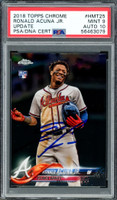 Ronald Acuna Jr. Autographed 2018 Topps Chrome Update Rookie