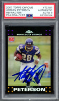 Adrian Peterson Autographed 2007 Topps Chrome Refractor Rookie