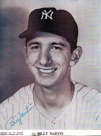 Billy Martin Autographed 7.5x10 Magazine Page Photo New York Yankees Vintage PSA/DNA #AA01869