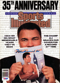 Muhammad Ali Autographed Sports Illustrated Magazine Vintage PSA/DNA #G56338