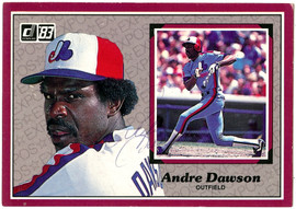 Andre Dawson Autographed 1983 Donruss Action All Stars Card #9 Montreal Expos SKU #106717