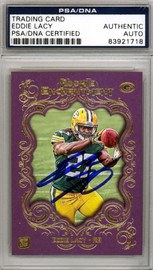 Eddie Lacy Autographed 2013 Topps Rookie Enchantment Rookie Card #RE-EL Green Bay Packers PSA/DNA #83921718