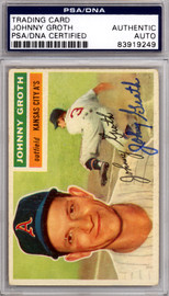 Johnny Groth Autographed 1956 Topps Card #279 Kansas City A's PSA/DNA #83919249