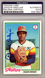 Joaquin Andujar Autographed 1978 Topps Card #158 Houston Astros PSA/DNA #83919927