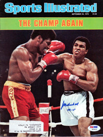 Muhammad Ali Autographed Sports Illustrated Magazine Gem Mint 10 PSA/DNA #W06505