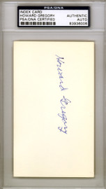 Howard W. "Howie" Gregory Autographed 3x5 Index Card St. Louis Browns PSA/DNA #83936006