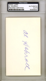 Al Schroll Autographed 3x5 Index Card Chicago Cubs PSA/DNA #83936257