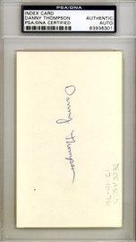 Danny Thompson Autographed 3x5 Index Card Minnesota Twins PSA/DNA #83936301