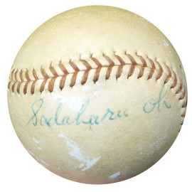 Sadaharu Oh Autographed Official Yomiuri Giants Game Used Baseball Vintage Signature PSA/DNA #AC00439