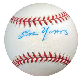 Sal Yvars Autographed Official NL Baseball New York Giants, St. Louis Cardinals PSA/DNA #Q89138