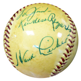 Hank Lieber Autographed Official NL Giles Baseball New York Giants "To Jim" Beckett BAS #B26653