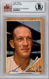 Harry Craft Autographed 1962 Topps Card #12 Houston Colt .45's (Creases)  SKU #162273 - Mill Creek Sports