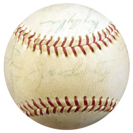 1962 Seattle Rainiers Team Signed Autographed Baseball With 19