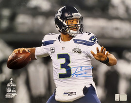 Russell Wilson Autographed 16x20 Photo Seattle Seahawks Super Bowl