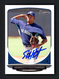 Edwin Diaz Signed 2013 Bowman Chrome Prospects #BCP29 RC (PSA)