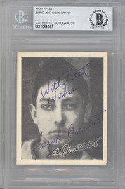 Joe Coscarart Autographed 1972 TCMA Card "Best Wishes" Beckett BAS #10265667