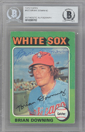 Brian Downing Autographed 1975 Topps Card #422 Chicago White Sox Beckett BAS #10265702