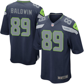 Doug Baldwin Unsigned Seattle Seahawks Blue Nike Jersey Size XXL Stock #132401