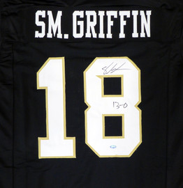 UCF Golden Knights Shaquem Griffin Autographed Black Jersey "13-0" MCS Holo Stock #134405