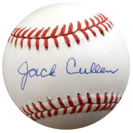 Jack Cullen Autographed Official AL Baseball New York Yankees Beckett BAS #F26317