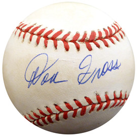 Don Gross Autographed Official NL Baseball Cincinnati Reds, Pittsburgh Pirates Beckett BAS #F26823